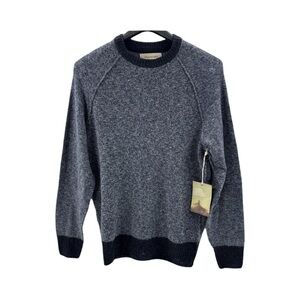 Frederik Anderson Copenhagen Long Sleeve Crew Neck Navy Sweater NWT Size M